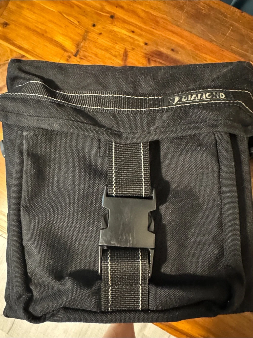 Diamond Supply Co. Black Canvas Crossbody Bag (repurposed camera/lens case)